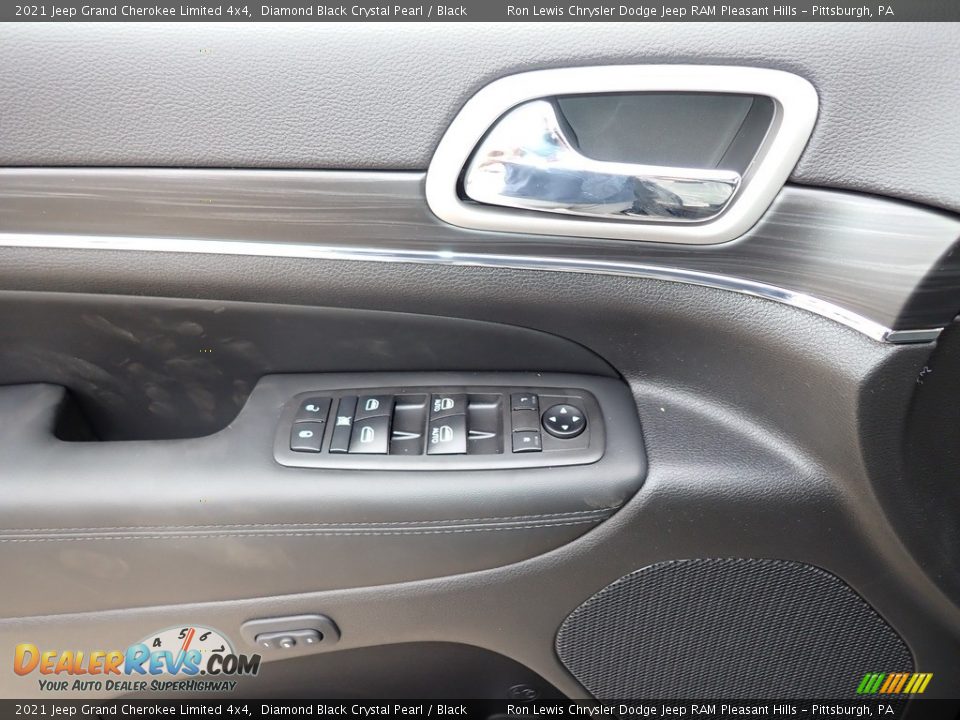 2021 Jeep Grand Cherokee Limited 4x4 Diamond Black Crystal Pearl / Black Photo #14