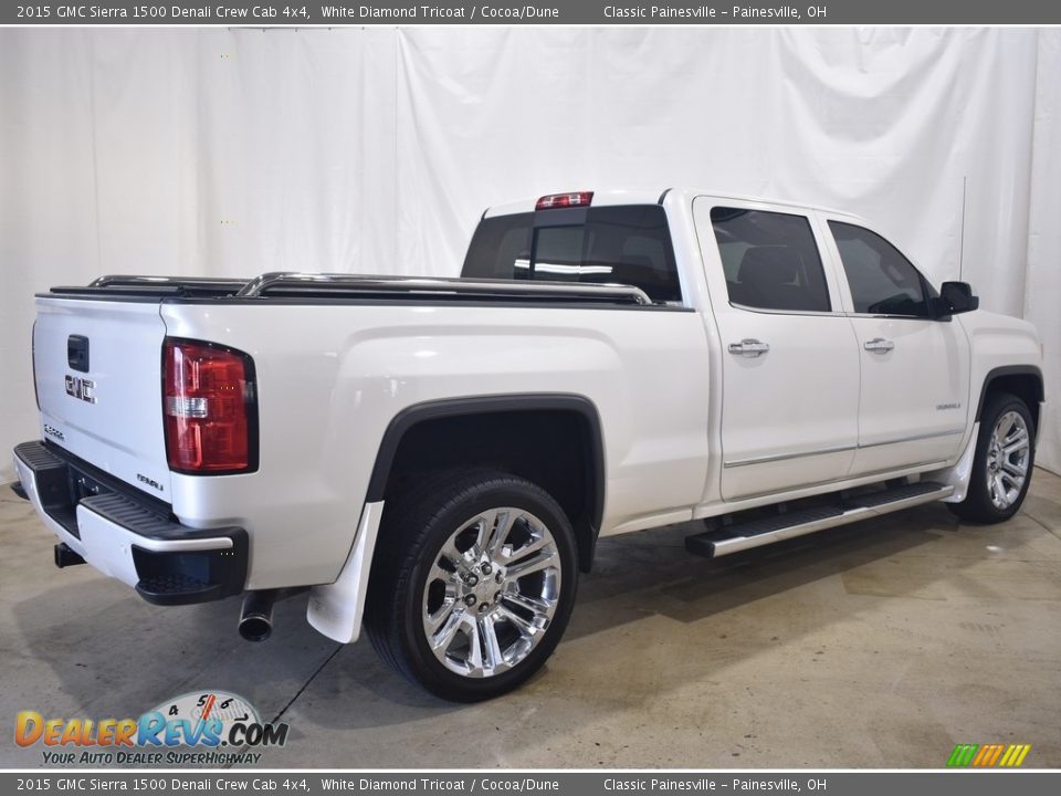 2015 GMC Sierra 1500 Denali Crew Cab 4x4 White Diamond Tricoat / Cocoa/Dune Photo #2