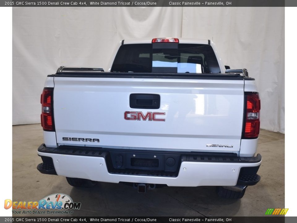 2015 GMC Sierra 1500 Denali Crew Cab 4x4 White Diamond Tricoat / Cocoa/Dune Photo #3