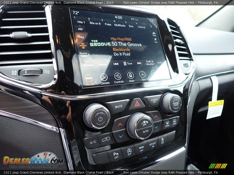 2021 Jeep Grand Cherokee Limited 4x4 Diamond Black Crystal Pearl / Black Photo #20