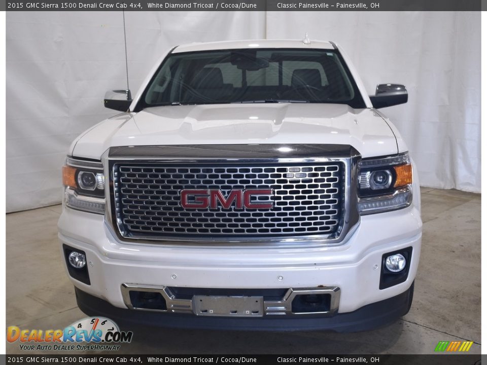 2015 GMC Sierra 1500 Denali Crew Cab 4x4 White Diamond Tricoat / Cocoa/Dune Photo #4