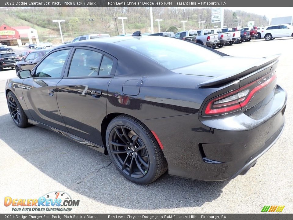 2021 Dodge Charger Scat Pack Pitch Black / Black Photo #3