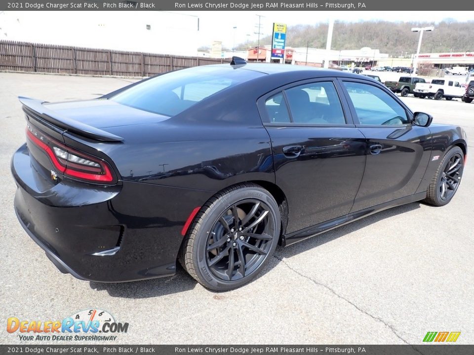 2021 Dodge Charger Scat Pack Pitch Black / Black Photo #6