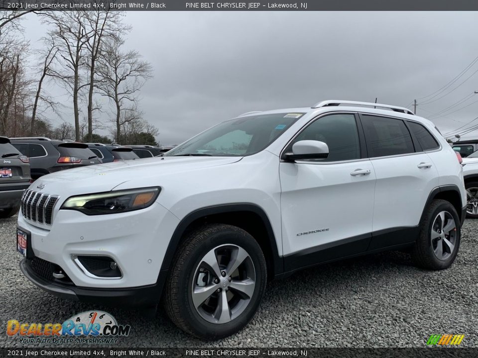 2021 Jeep Cherokee Limited 4x4 Bright White / Black Photo #1