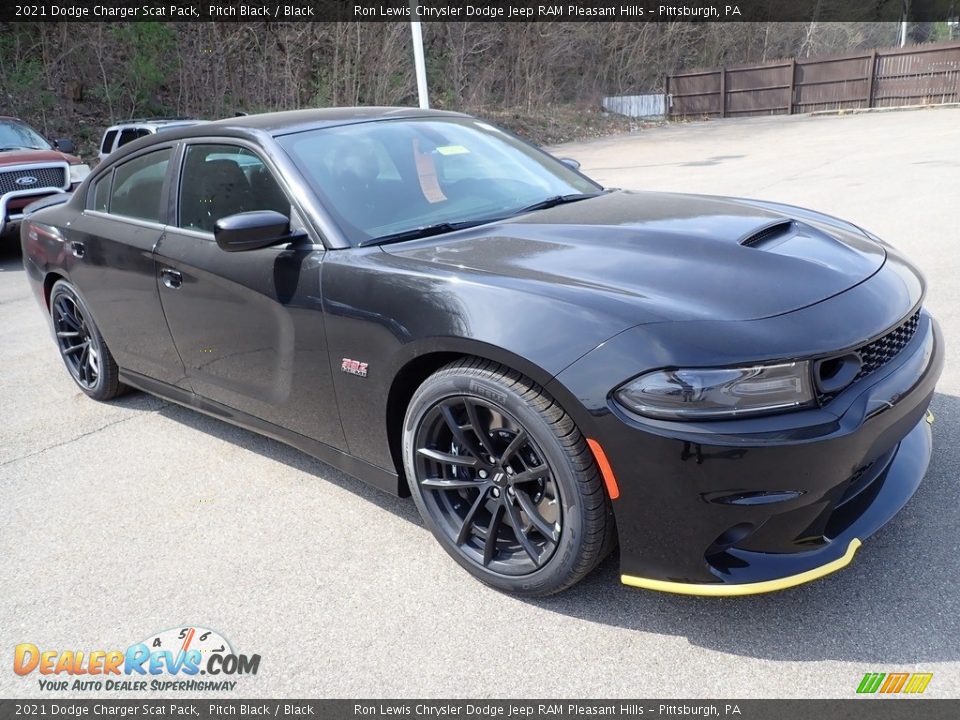 2021 Dodge Charger Scat Pack Pitch Black / Black Photo #8