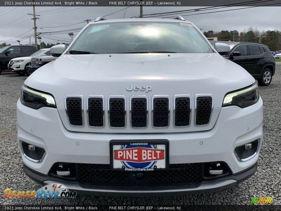 2021 Jeep Cherokee Limited 4x4 Bright White / Black Photo #3