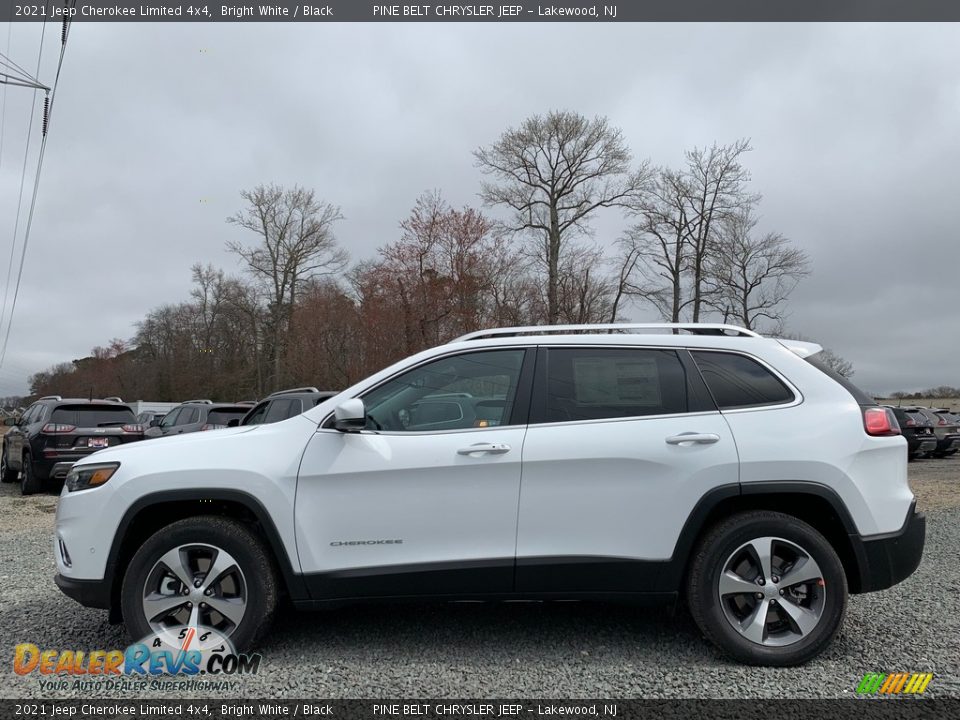 2021 Jeep Cherokee Limited 4x4 Bright White / Black Photo #4