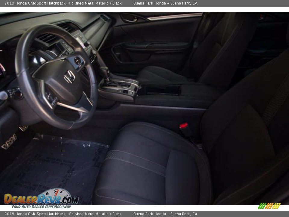 2018 Honda Civic Sport Hatchback Polished Metal Metallic / Black Photo #3