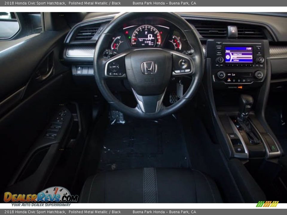 2018 Honda Civic Sport Hatchback Polished Metal Metallic / Black Photo #5