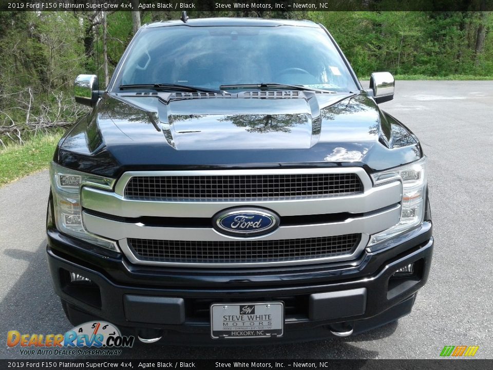 2019 Ford F150 Platinum SuperCrew 4x4 Agate Black / Black Photo #5