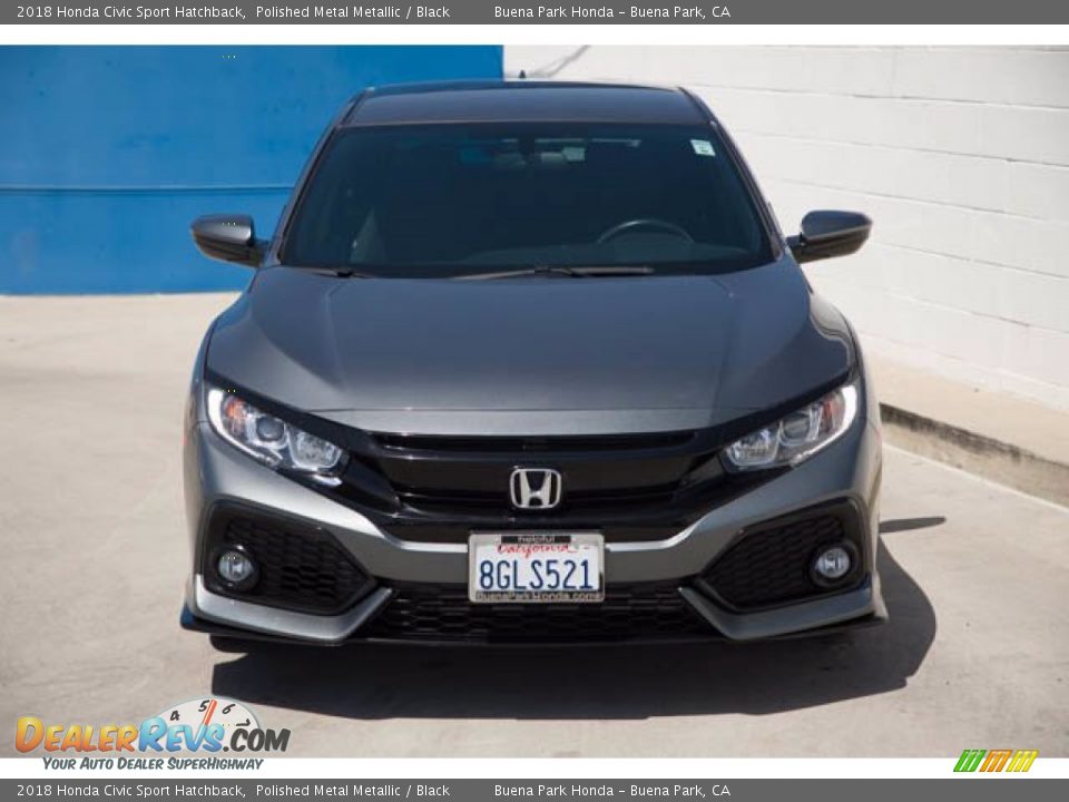 2018 Honda Civic Sport Hatchback Polished Metal Metallic / Black Photo #7