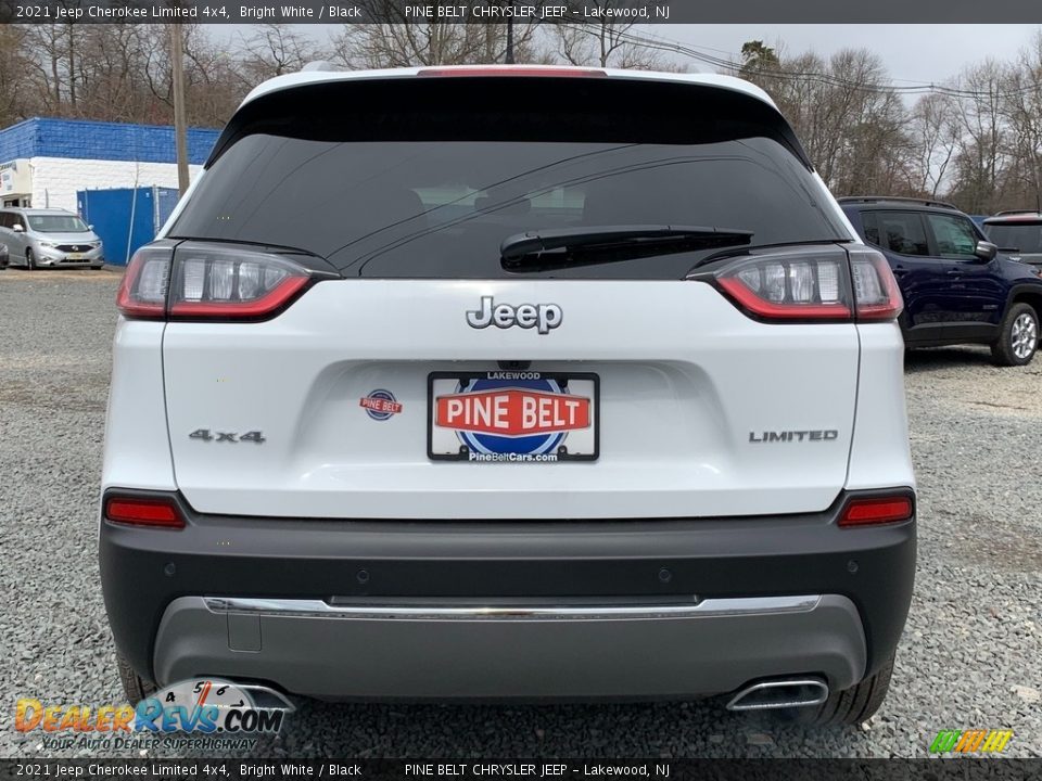 2021 Jeep Cherokee Limited 4x4 Bright White / Black Photo #7