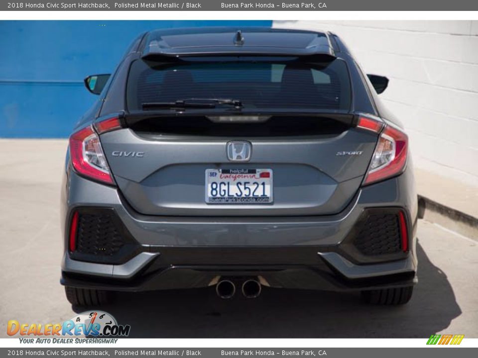 2018 Honda Civic Sport Hatchback Polished Metal Metallic / Black Photo #9