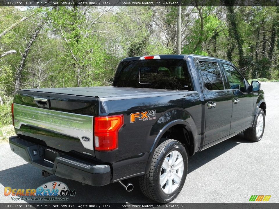 2019 Ford F150 Platinum SuperCrew 4x4 Agate Black / Black Photo #9