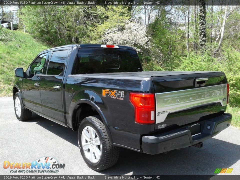 2019 Ford F150 Platinum SuperCrew 4x4 Agate Black / Black Photo #13