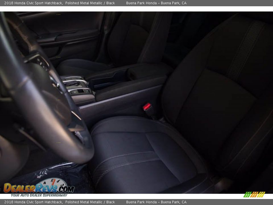 2018 Honda Civic Sport Hatchback Polished Metal Metallic / Black Photo #17