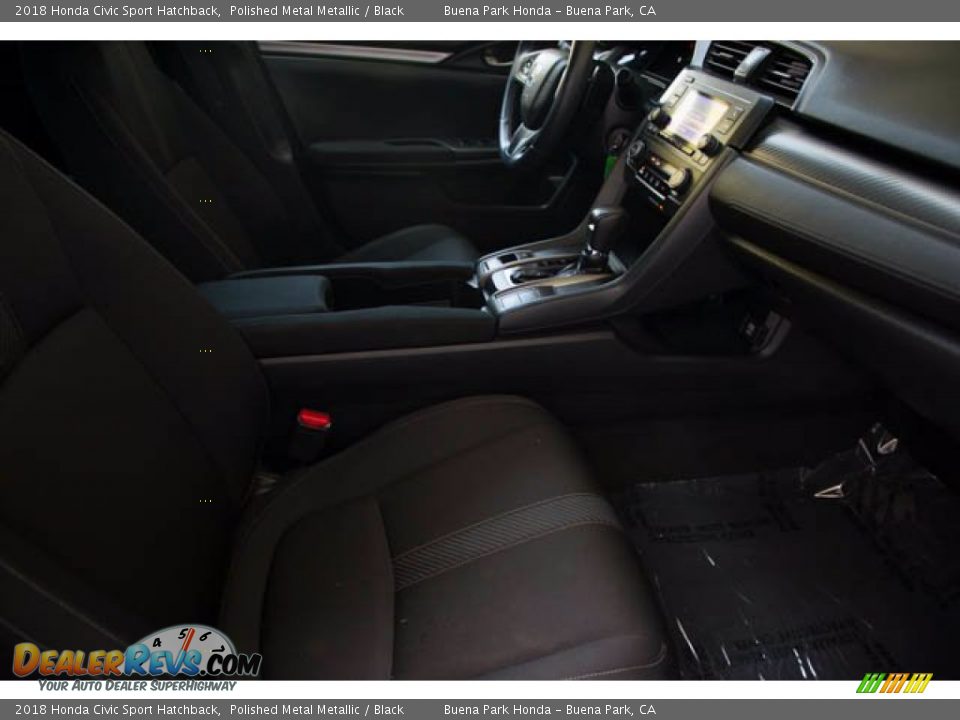 2018 Honda Civic Sport Hatchback Polished Metal Metallic / Black Photo #22