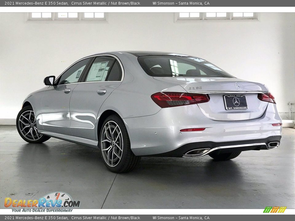 2021 Mercedes-Benz E 350 Sedan Cirrus Silver Metallic / Nut Brown/Black Photo #2