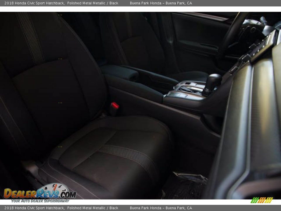 2018 Honda Civic Sport Hatchback Polished Metal Metallic / Black Photo #23