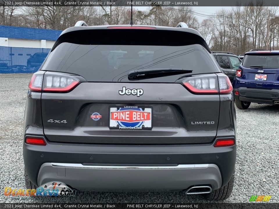 2021 Jeep Cherokee Limited 4x4 Granite Crystal Metallic / Black Photo #7