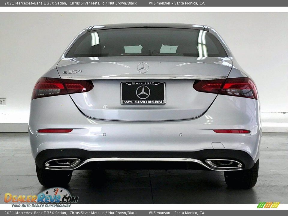 2021 Mercedes-Benz E 350 Sedan Cirrus Silver Metallic / Nut Brown/Black Photo #3