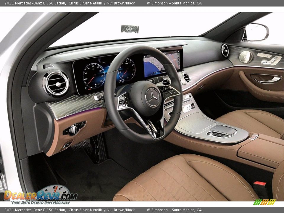 2021 Mercedes-Benz E 350 Sedan Cirrus Silver Metallic / Nut Brown/Black Photo #4