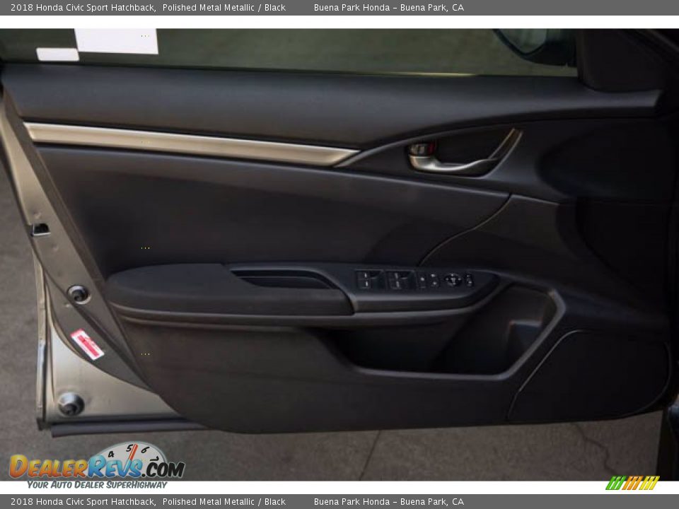 2018 Honda Civic Sport Hatchback Polished Metal Metallic / Black Photo #27