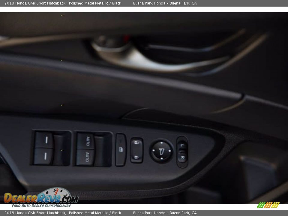 2018 Honda Civic Sport Hatchback Polished Metal Metallic / Black Photo #28