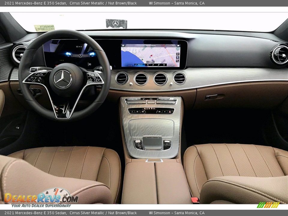 2021 Mercedes-Benz E 350 Sedan Cirrus Silver Metallic / Nut Brown/Black Photo #6
