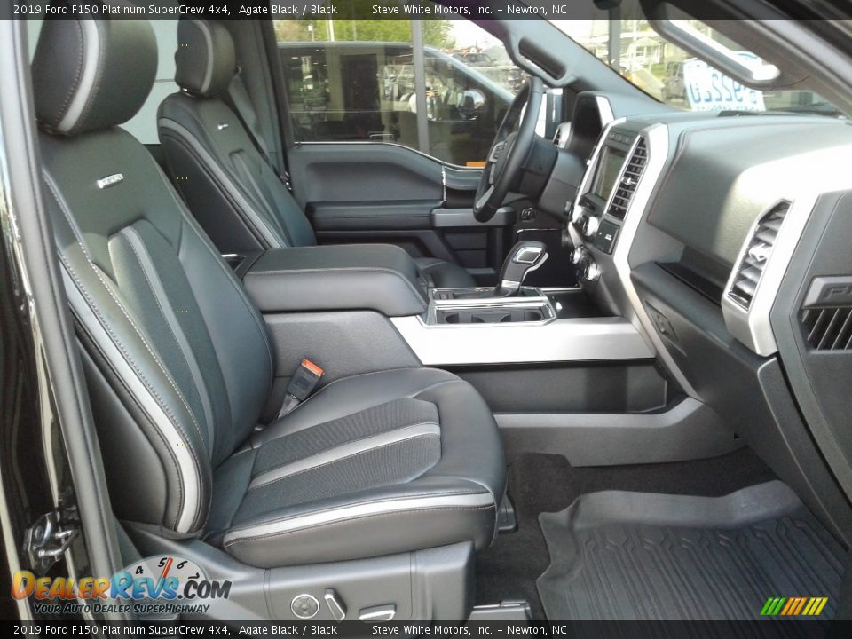 Front Seat of 2019 Ford F150 Platinum SuperCrew 4x4 Photo #22