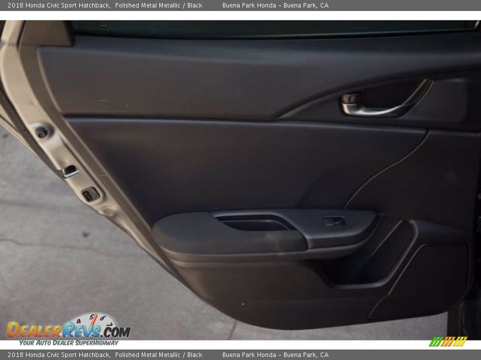 2018 Honda Civic Sport Hatchback Polished Metal Metallic / Black Photo #29