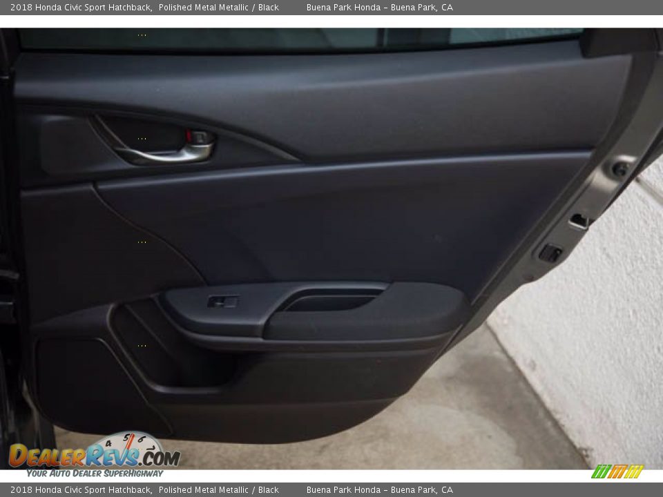2018 Honda Civic Sport Hatchback Polished Metal Metallic / Black Photo #30
