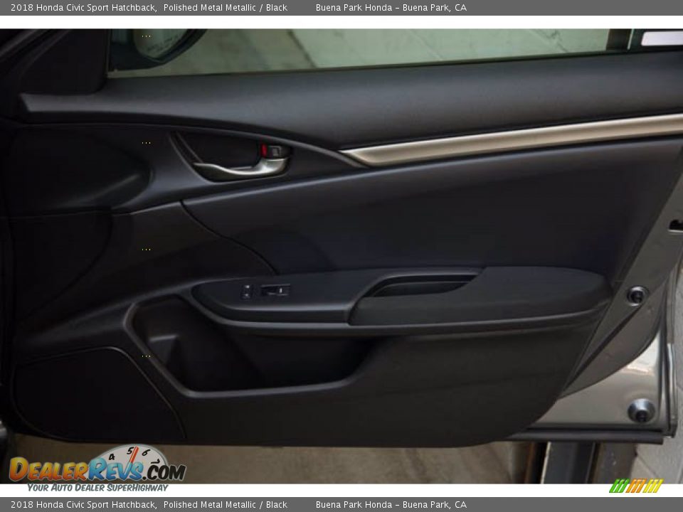 2018 Honda Civic Sport Hatchback Polished Metal Metallic / Black Photo #31