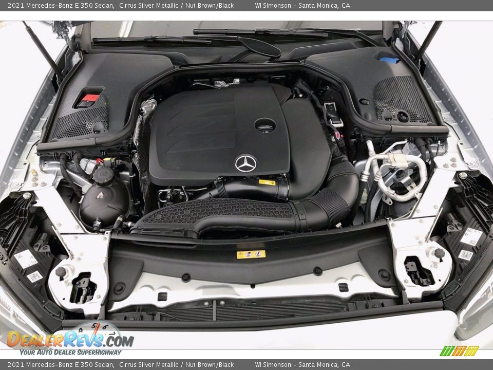 2021 Mercedes-Benz E 350 Sedan Cirrus Silver Metallic / Nut Brown/Black Photo #9