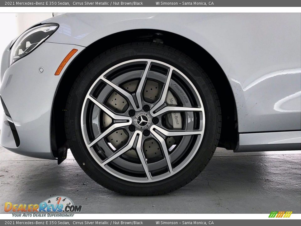 2021 Mercedes-Benz E 350 Sedan Cirrus Silver Metallic / Nut Brown/Black Photo #10