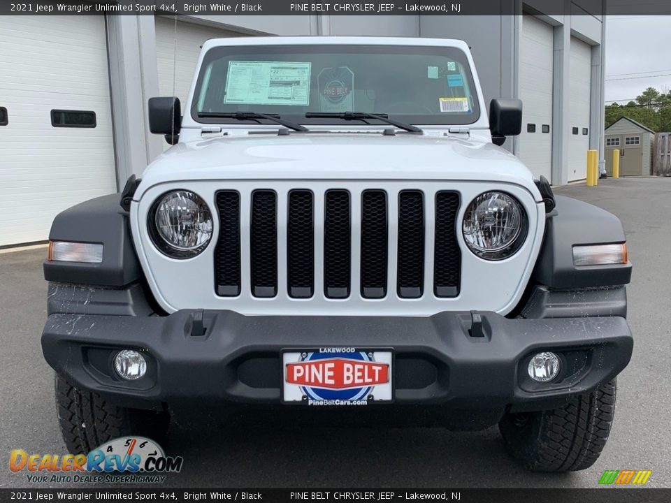 2021 Jeep Wrangler Unlimited Sport 4x4 Bright White / Black Photo #3