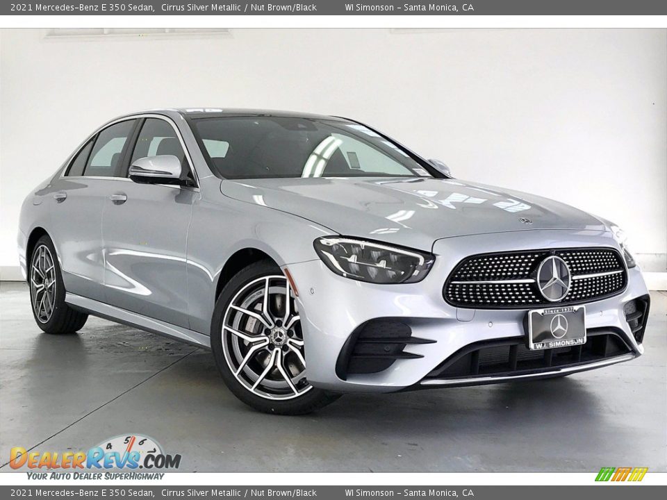2021 Mercedes-Benz E 350 Sedan Cirrus Silver Metallic / Nut Brown/Black Photo #12