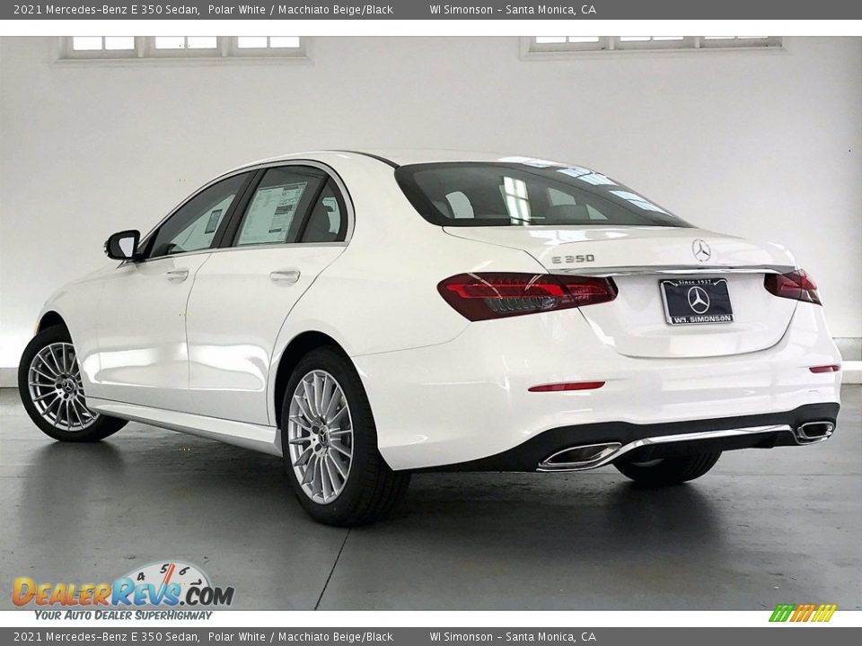 2021 Mercedes-Benz E 350 Sedan Polar White / Macchiato Beige/Black Photo #2