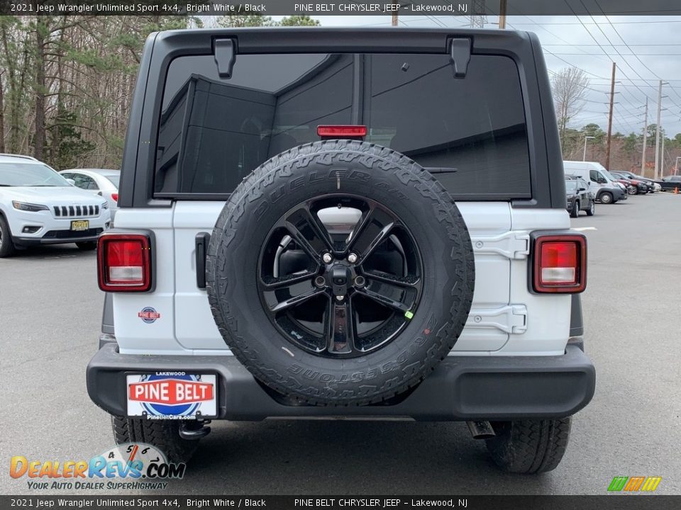 2021 Jeep Wrangler Unlimited Sport 4x4 Bright White / Black Photo #7