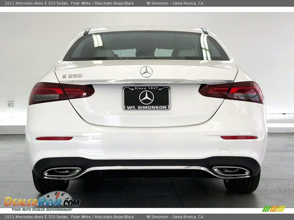 2021 Mercedes-Benz E 350 Sedan Polar White / Macchiato Beige/Black Photo #3