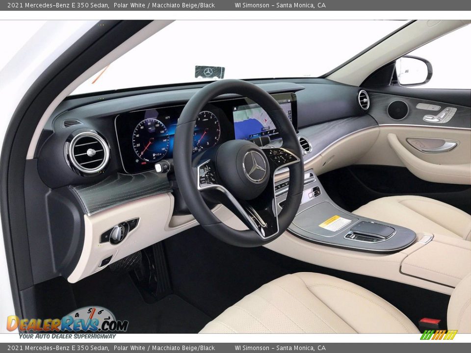 2021 Mercedes-Benz E 350 Sedan Polar White / Macchiato Beige/Black Photo #4