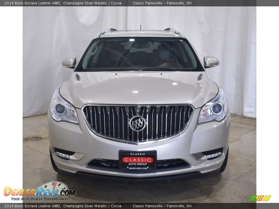 2014 Buick Enclave Leather AWD Champagne Silver Metallic / Cocoa Photo #4