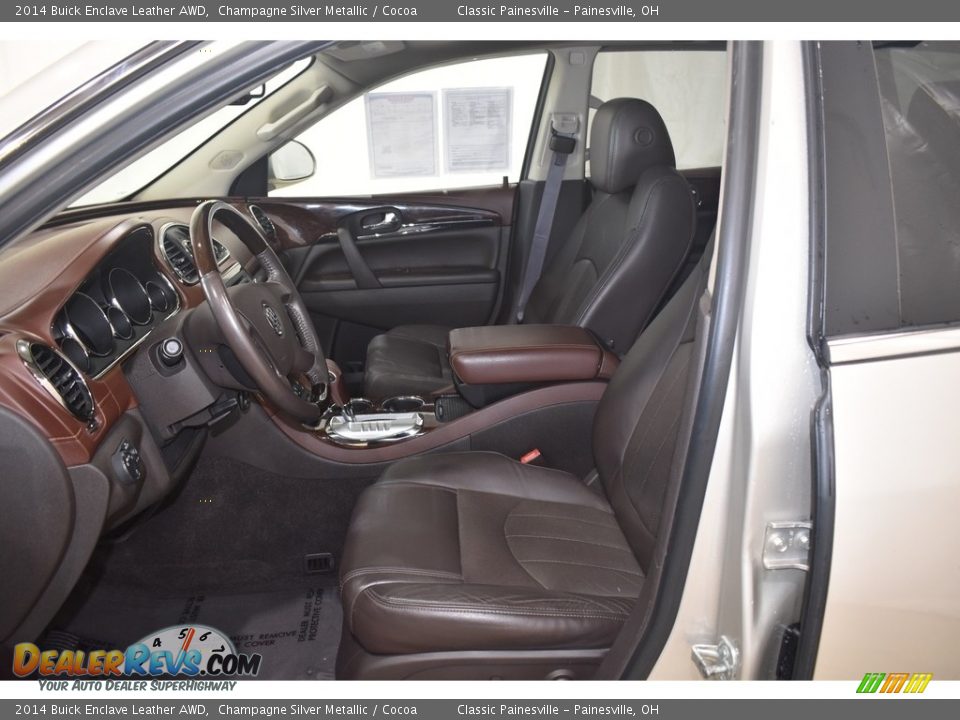 2014 Buick Enclave Leather AWD Champagne Silver Metallic / Cocoa Photo #8