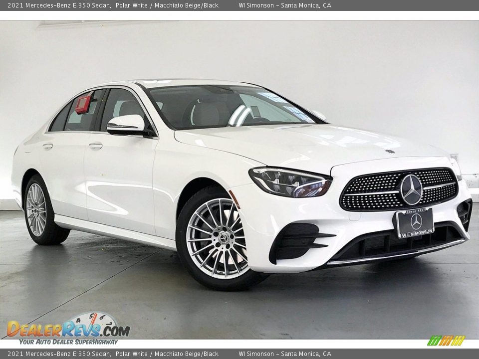 2021 Mercedes-Benz E 350 Sedan Polar White / Macchiato Beige/Black Photo #12