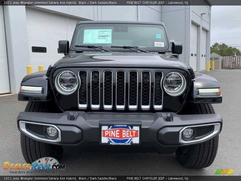 2021 Jeep Wrangler Unlimited Sahara 4xe Hybrid Black / Dark Saddle/Black Photo #3