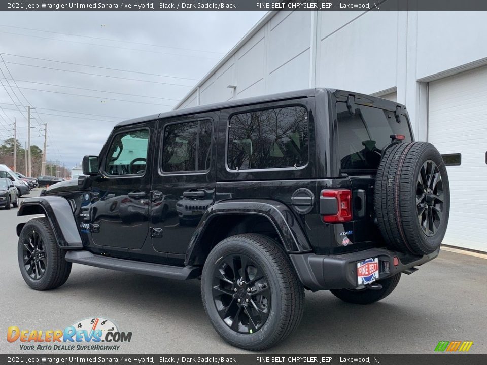 2021 Jeep Wrangler Unlimited Sahara 4xe Hybrid Black / Dark Saddle/Black Photo #6