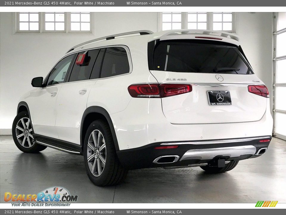 2021 Mercedes-Benz GLS 450 4Matic Polar White / Macchiato Photo #2