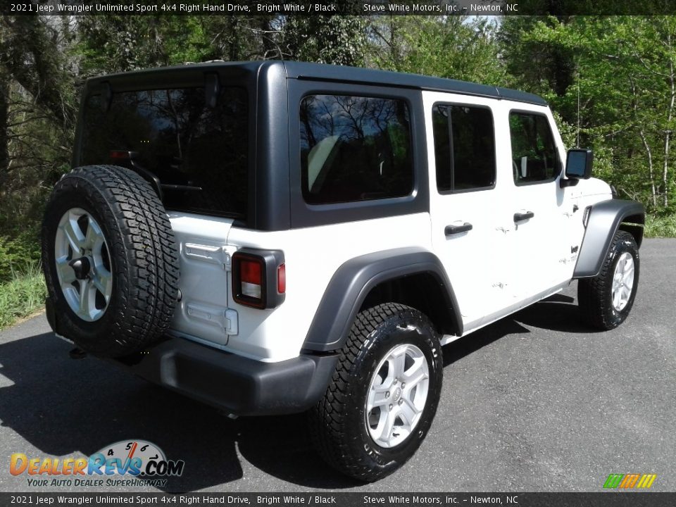 2021 Jeep Wrangler Unlimited Sport 4x4 Right Hand Drive Bright White / Black Photo #6