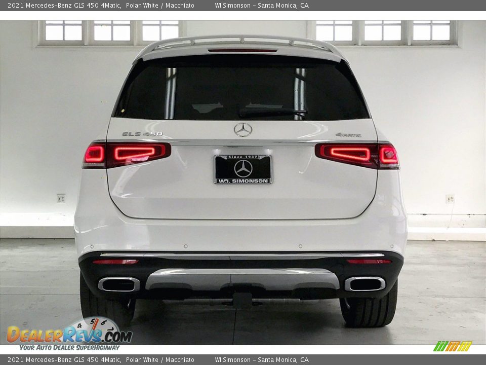 2021 Mercedes-Benz GLS 450 4Matic Polar White / Macchiato Photo #3