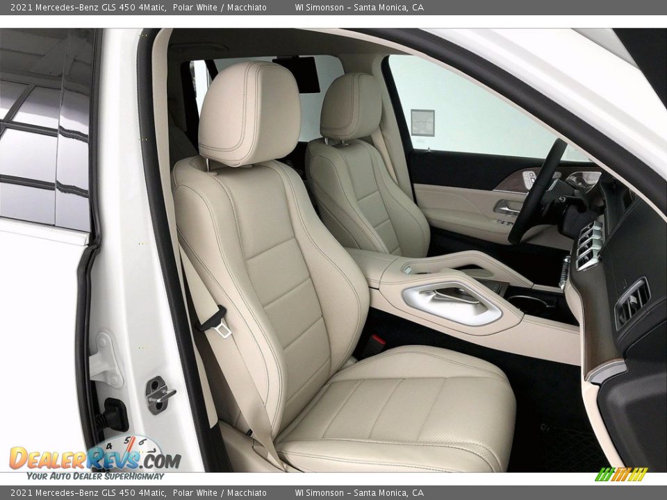 2021 Mercedes-Benz GLS 450 4Matic Polar White / Macchiato Photo #5